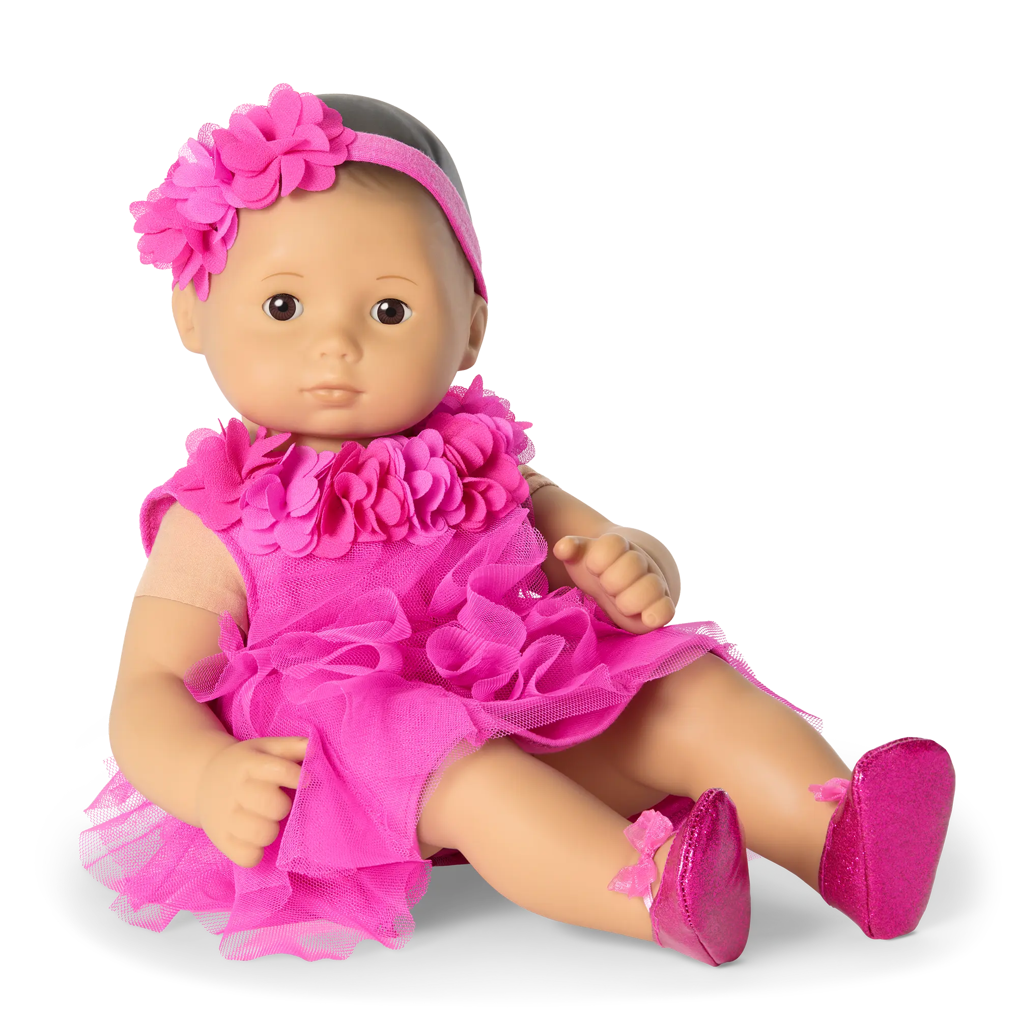 Party-Pink Birthday Dresses For Little Girls & Bitty Baby Dolls - Image 6