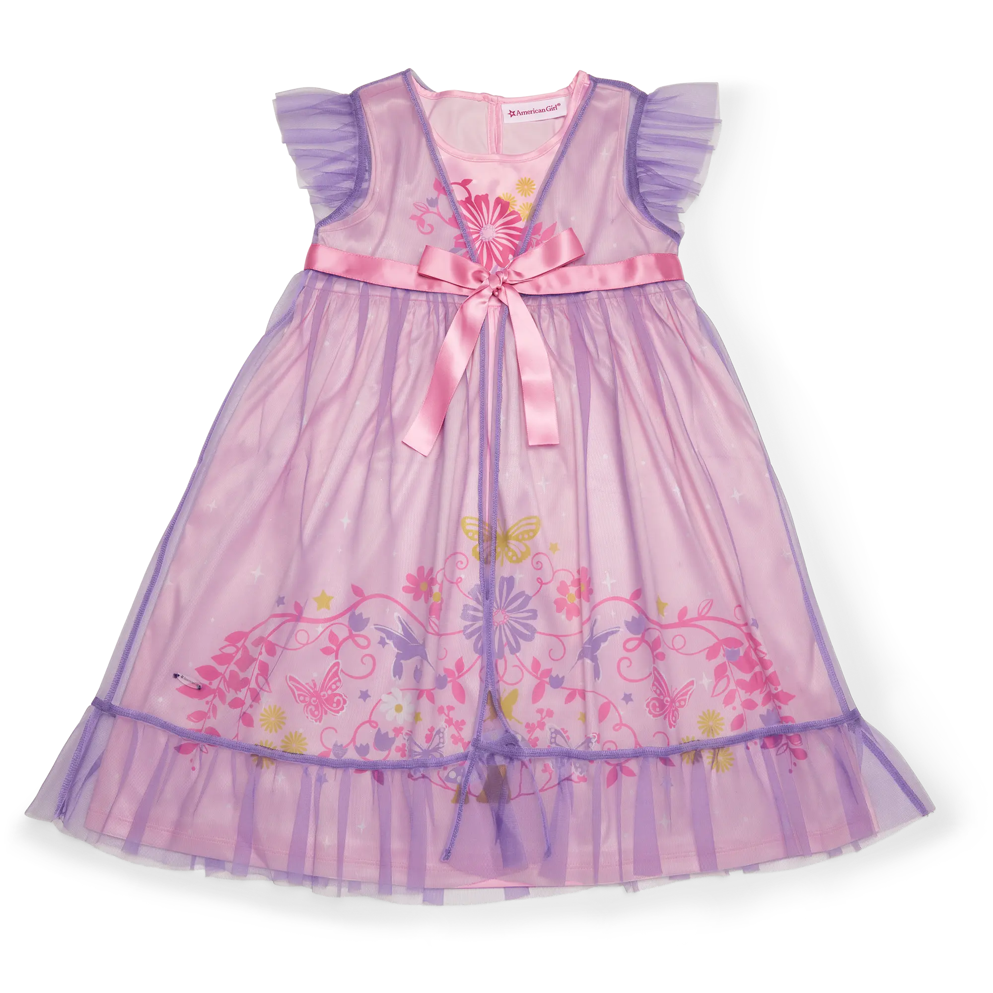 Royal Ruffles Nightie & Robe For Little Girls - Image 4