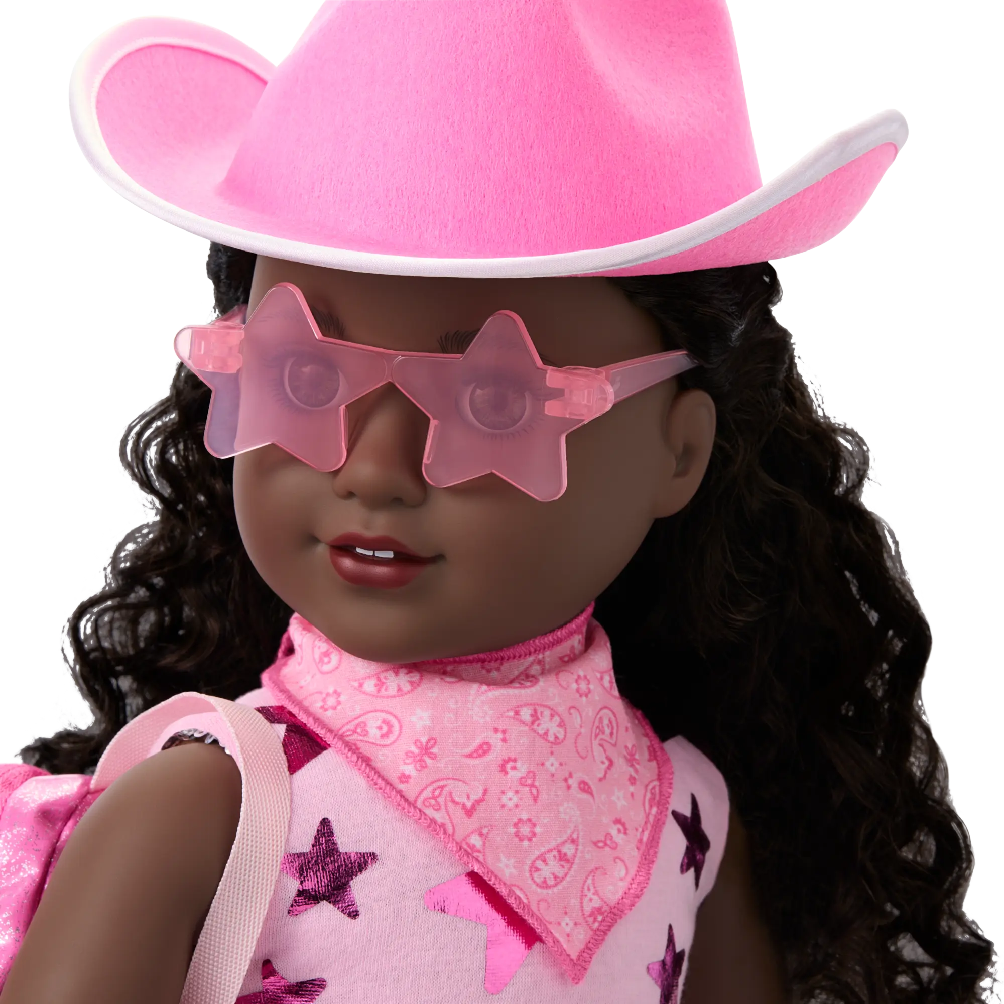 Glam Pink Cowgirl Outfit & Pink Spotted Cow Backpack & Accessory Set Bundle - Image 18