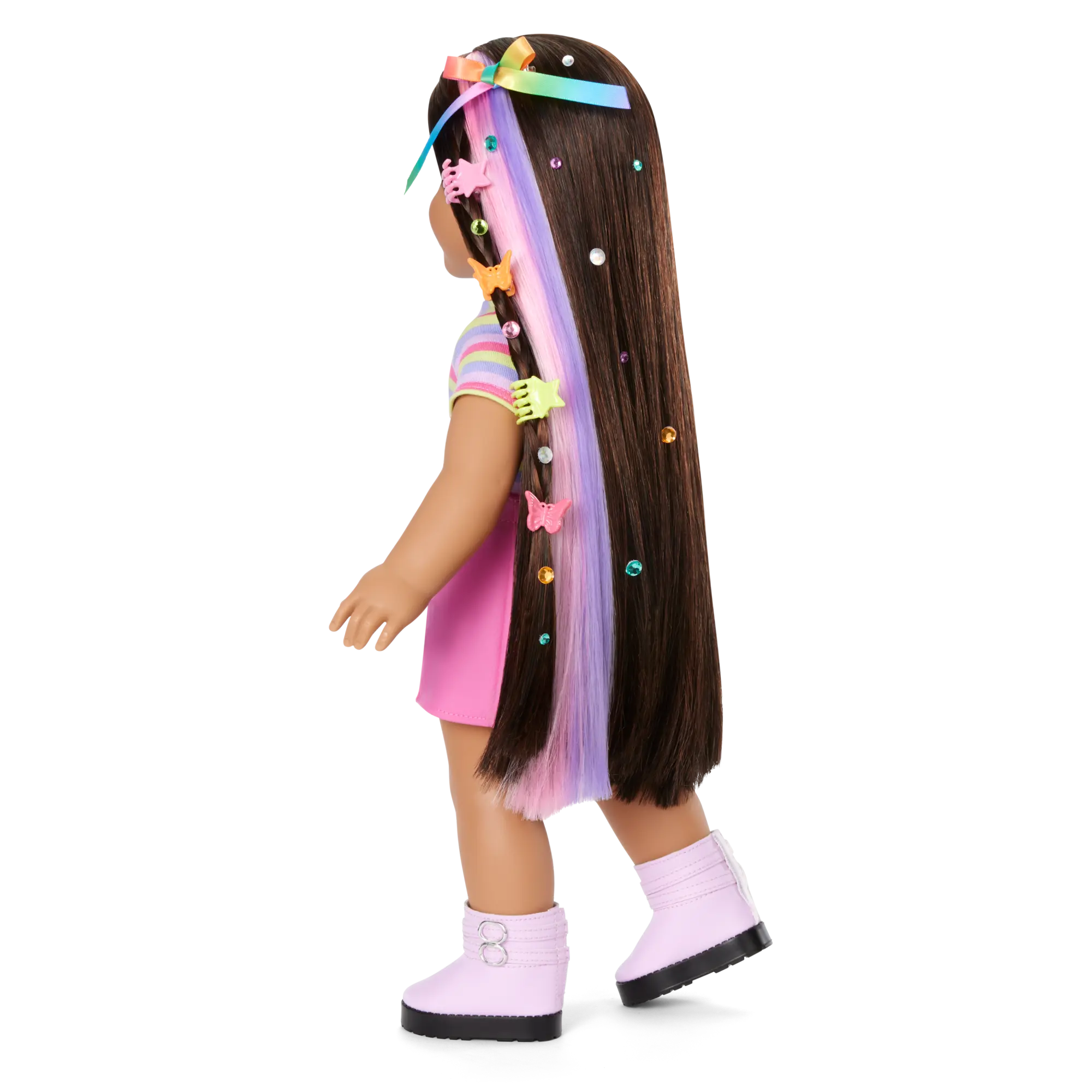 Long Hair Looks By Truly Me 18-Inch Doll #134 & Hair Accessories - Image 6